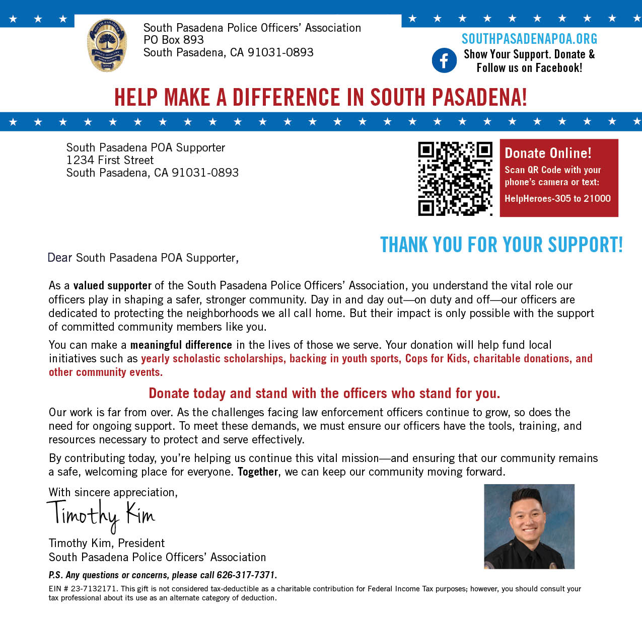 Donation Letter